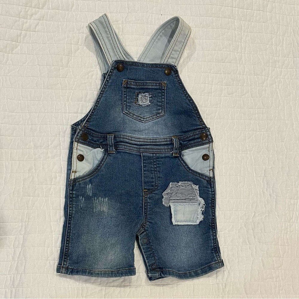 Baby FIRST IMPRESSIONS Denim Short-alls